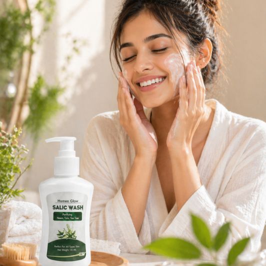 SGF Homeo Glow
SALIC WASH
PURIFYING
NEEM TULSI TEA TREE