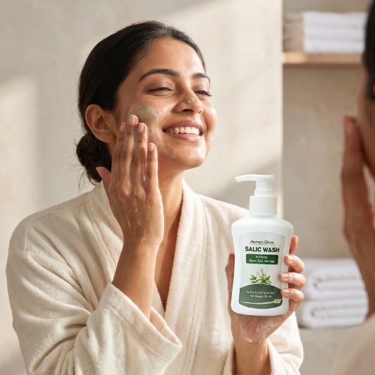 SGF Homeo Glow
SALIC WASH
PURIFYING
NEEM TULSI TEA TREE