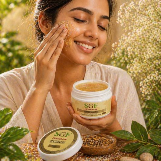 SGF Herbal Face Scrub: Unclog Pores, Fight Blackheads & Glow