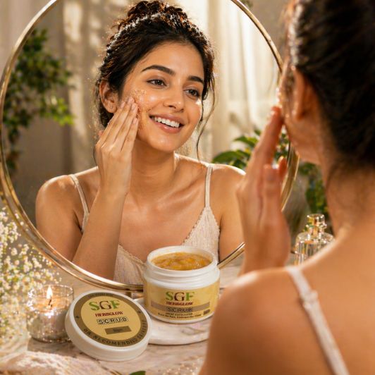 SGF Herbal Face Scrub: Unclog Pores, Fight Blackheads & Glow